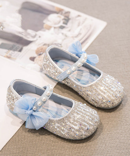 Schuhe 2025 Beige Weiche Neue Boden Zirkon Prinzessin