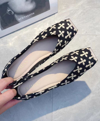 Schuhe Füße Baumwolle Beige Stoff Flach 2025 Druck Neu