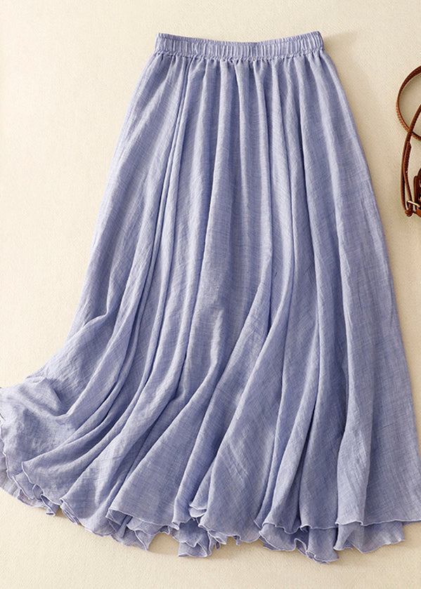 Boho Exra Skirts Linen Khaki Large Spring Hem
