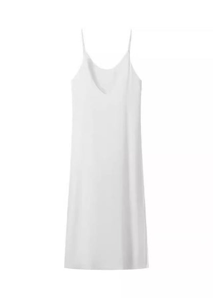 Beach Summer White Boho Cotton Dresses Backless Open Side