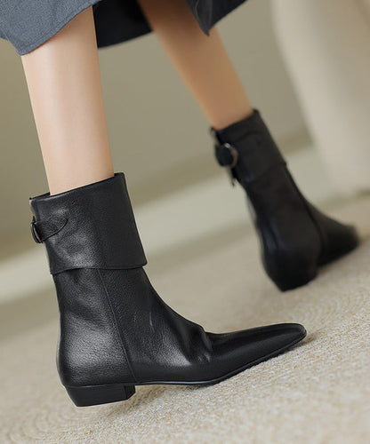 Boutique Braune Schaffell-Stiefel TE004