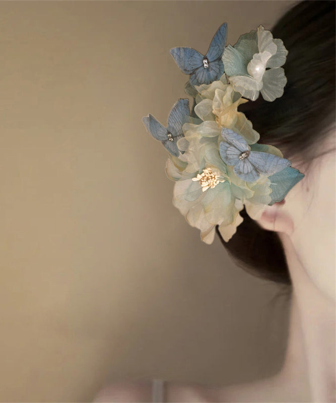 Petite épingle à cheveux en alliage jaune en tulle Floral Boutique