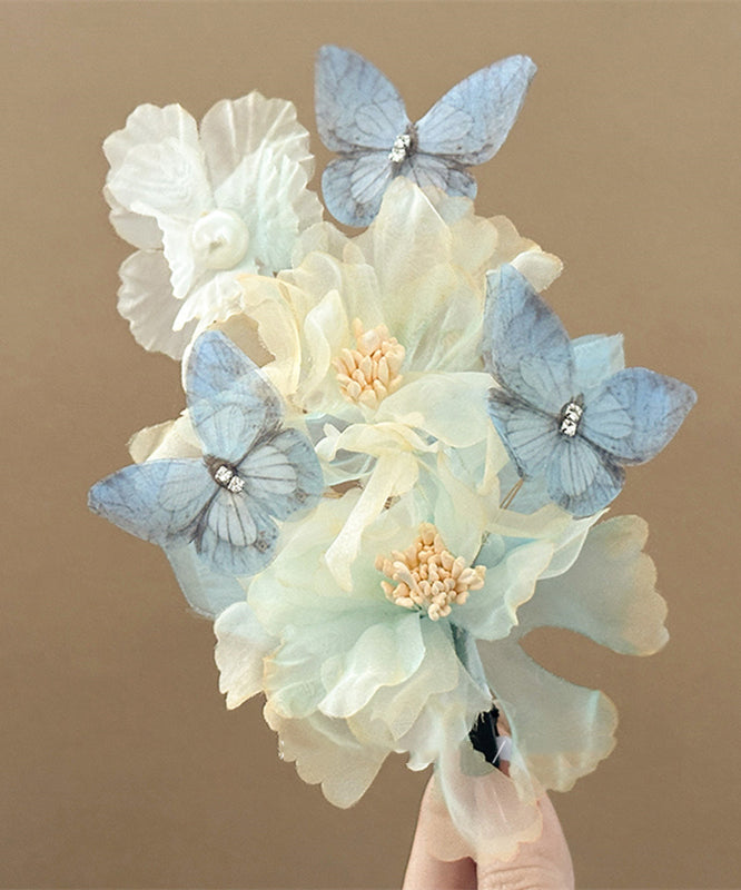 Petite épingle à cheveux en alliage jaune en tulle Floral Boutique