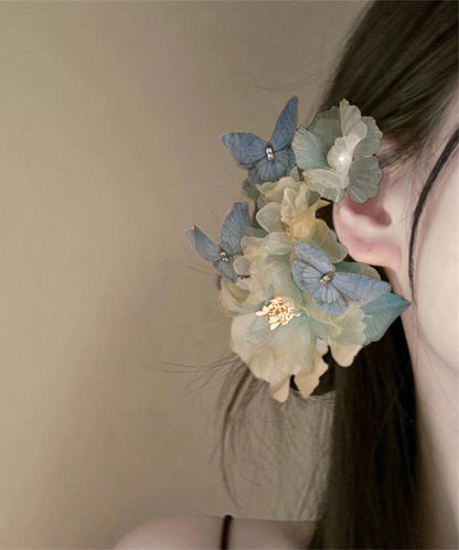 Petite épingle à cheveux en alliage jaune en tulle Floral Boutique