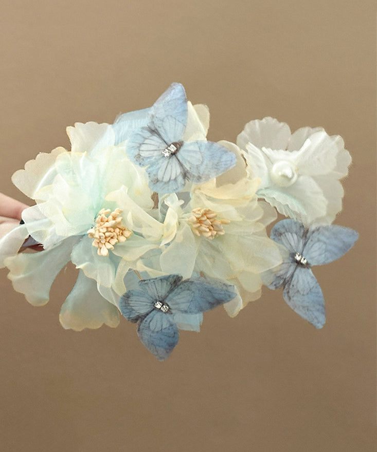 Petite épingle à cheveux en alliage jaune en tulle Floral Boutique