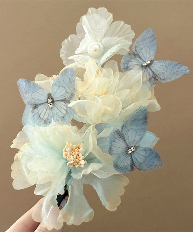 Petite épingle à cheveux en alliage jaune en tulle Floral Boutique