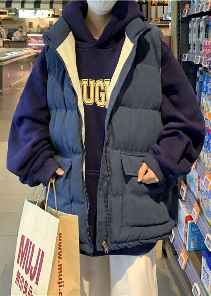 Boutique Navy Übergroße Taschen Feine Baumwolle Gefüllt Männer Parkas Winter TK019