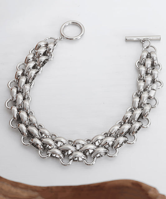 Boutique Seide Edelstahl Kette Kette Armband TS024