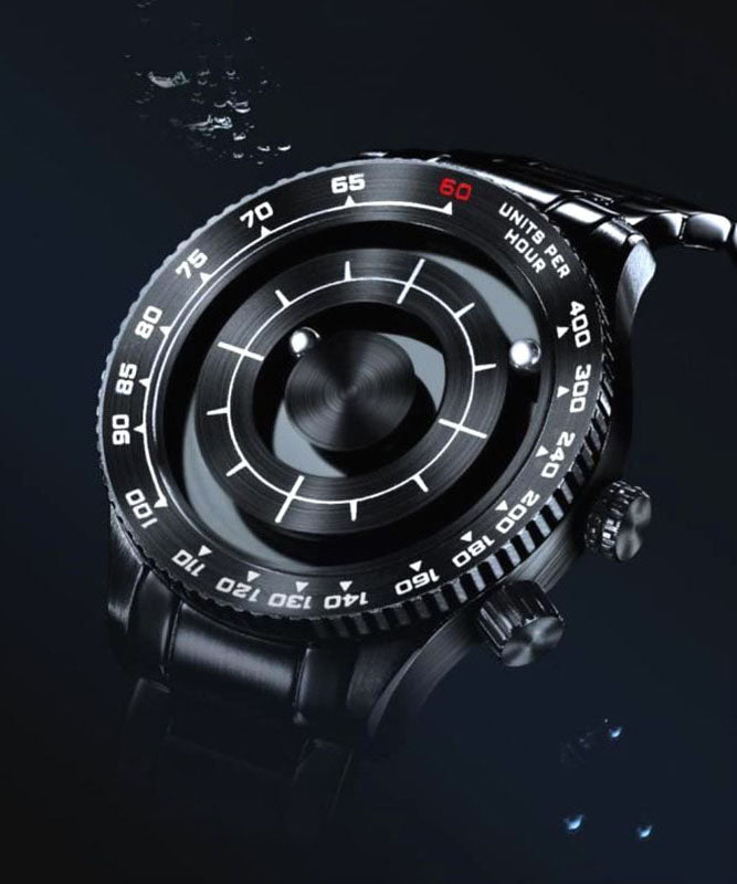 Vorspeise in Form eines Achtdiagramms aus rostfreiem Stahl und Seide