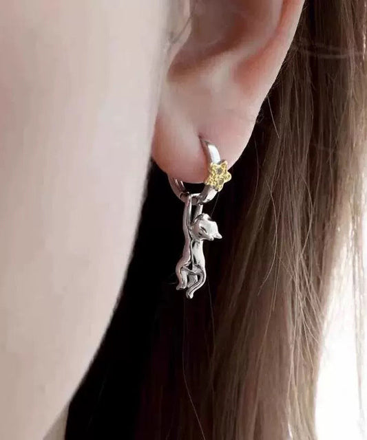 Zirkon Sterling Katze Seide Tropfen Silber Picking Die Boutique Sterne