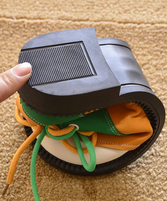 Flache für Frauen Spitze grün Spleißen Schuhe bis Casual