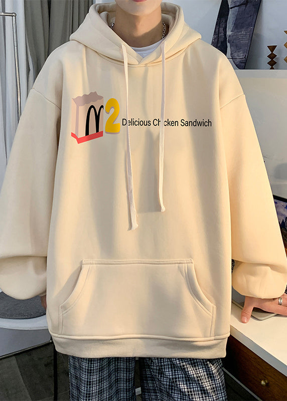 Sweat à capuche décontracté en coton vert avec poches pour homme, motif graphique, automne EQ013