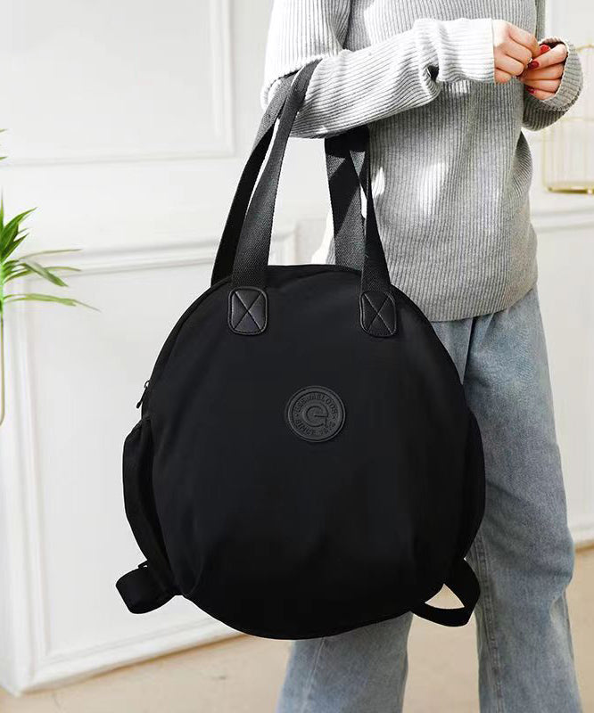 Casual Versatile Black Nylon Durable Tote Handbag Ada Fashion