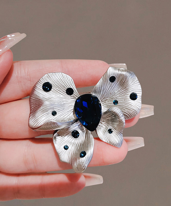 Butterfly Blue Chic Crystal Hairpin Alloy