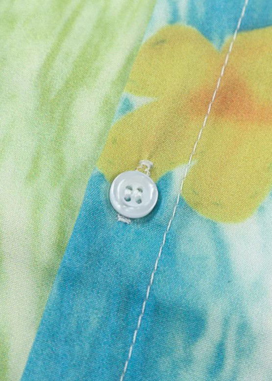 Hemden Grün Baumwolle Print Herren Pan Kragen Peter Chic Taschen