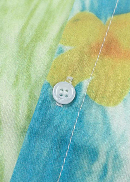 Hemden Grün Baumwolle Print Herren Pan Kragen Peter Chic Taschen