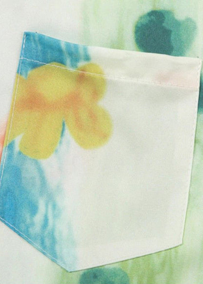 Hemden Grün Baumwolle Print Herren Pan Kragen Peter Chic Taschen