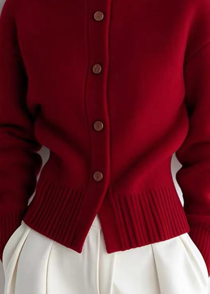 Cardigans chics à col roulé et patchwork en coton uni, printemps TO040