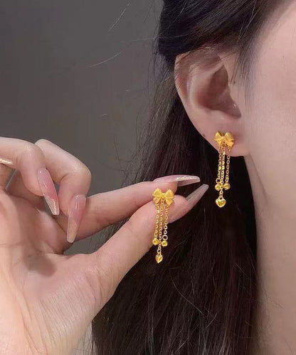 Pendentif en argent sterling chinois en forme de nœud à pompon surdoré