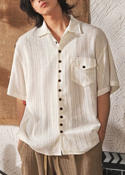 Peter Kragen Kaffee Männer Hemd Taschen Kühlen Pan Taste Ice Seide