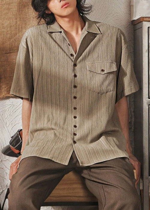 Peter Kragen Kaffee Männer Hemd Taschen Kühlen Pan Taste Ice Seide