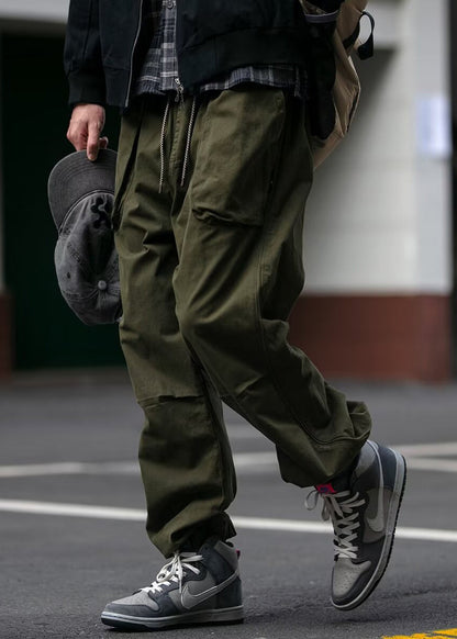 Frühling Taille Baumwolle Herren Hosen Khaki Taschen Kühlen Strahl