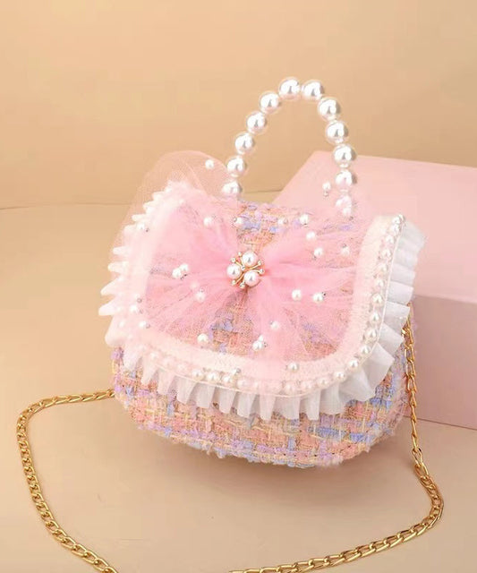 Cute Fashion Kids Girls Nail Bead Princess Crossbody Bag IU004