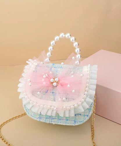 Sac à bandoulière mignon et tendance pour enfants et filles avec perles à ongles et princesse IU004