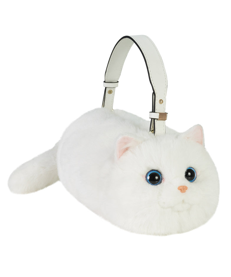 Bag Fur Creative Shoulder Yellow Fuzzy Cute Cat