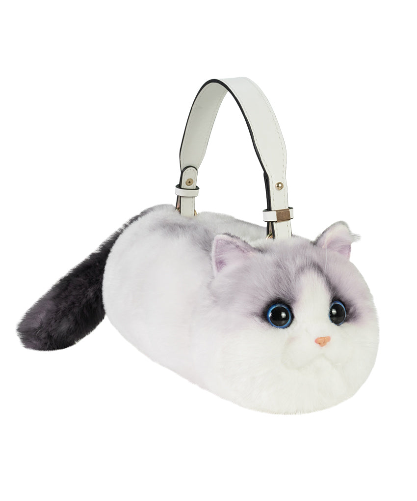 Bag Fur Creative Shoulder Yellow Fuzzy Cute Cat