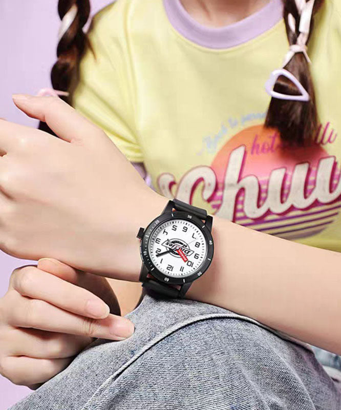 Pink DIY Quartz Watches Silicone Rubber Movement