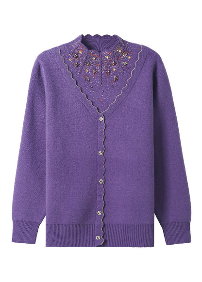 Elegante Rote Zirkon Falsche Zwei Stücke Woll Kurzen Pullover Frühling TQ003