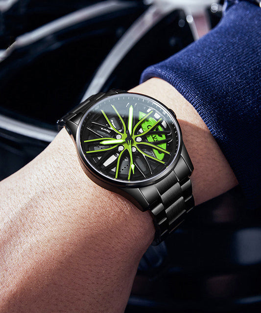 Alliage inoxydable Noctilucent Out Steel Vert Creux Mode