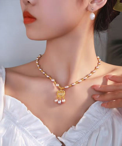 Hellvioletter Safe mit Überzug aus Sterlingsilber mit modischer Perle