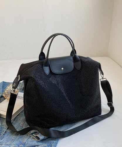 Sac à main tendance en argent avec incrustation de zircons de grande capacité WI035