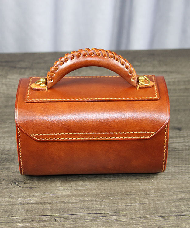Style French Brown Leather Doctor Versatile Calf Bag Fashion