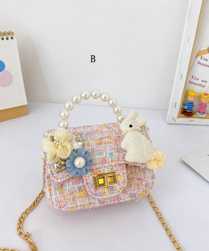 Sac messager à la mode pour enfants et filles, mini sac à ongles avec perles IU017