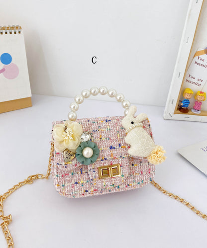 Sac messager à la mode pour enfants et filles, mini sac à ongles avec perles IU017