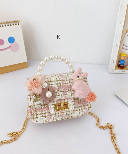 Sac messager à la mode pour enfants et filles, mini sac à ongles avec perles IU017