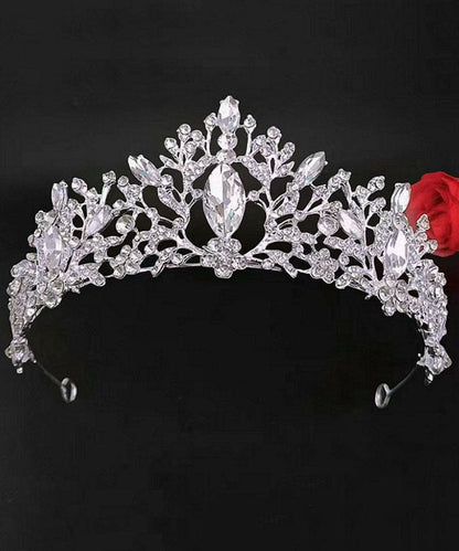 Couronne creuse en cristal de zircon en alliage fin pour enfants IU031