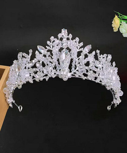 Couronne creuse en cristal de zircon en alliage fin pour enfants IU031