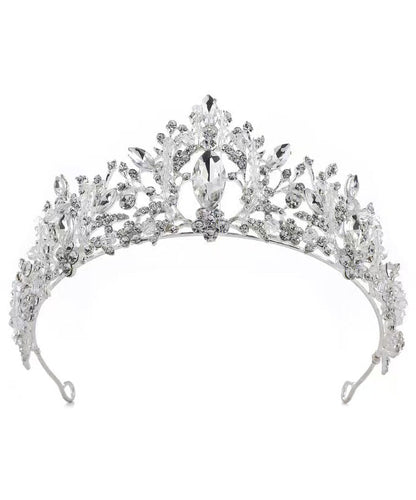 Couronne creuse en cristal de zircon en alliage fin pour enfants IU031