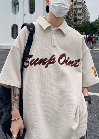 Blackish Fine Shirts Sommer Brief Grün Baumwolle Taste Männer Polo