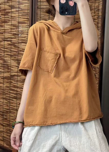 Baumwolle Fein Kapuze Sommer Tanks Tasche Grün