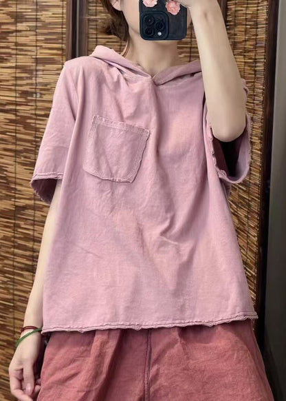 Baumwolle Fein Kapuze Sommer Tanks Tasche Grün