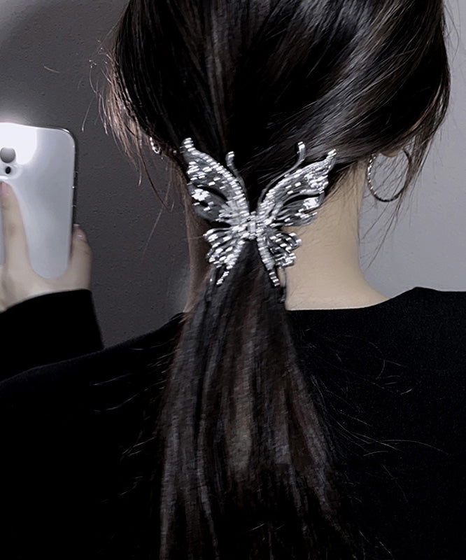 Feine Metall Zirkon Schmetterling Hai Haarnadel YD011