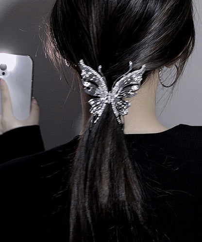 Feine Metall Zirkon Schmetterling Hai Haarnadel YD011