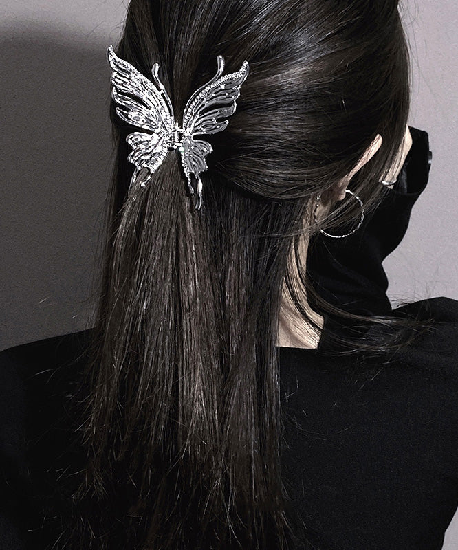 Feine Metall Zirkon Schmetterling Hai Haarnadel YD011