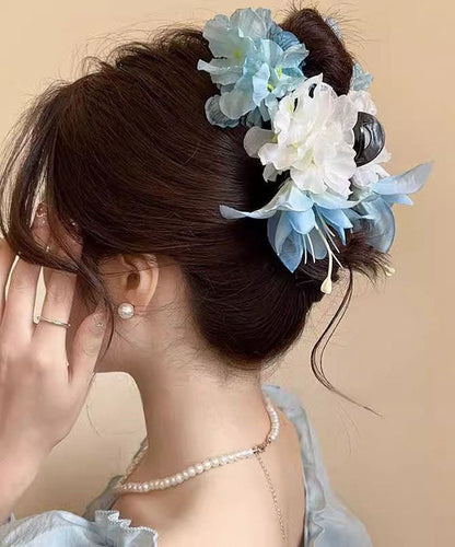 Floral Lila Hai Kunststoff Feine Klammer Haarnadel