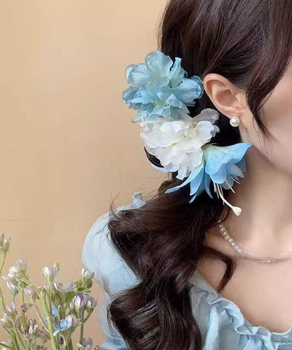 Floral Lila Hai Kunststoff Feine Klammer Haarnadel